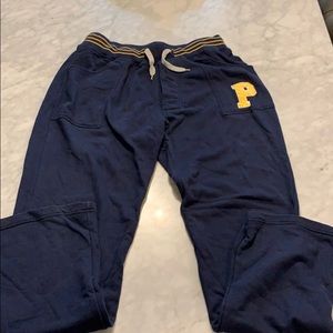 Play Cloths Navy & Yellow Sweat Pants
